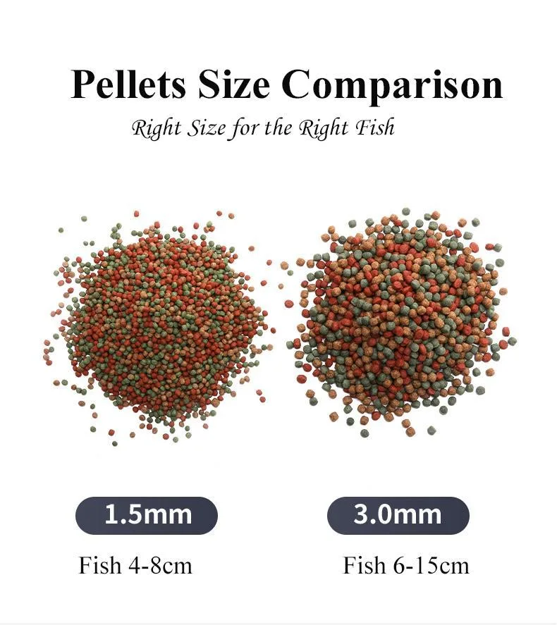 China Factory Price Betta Arowana Compound Tropical Fish Parrot Fish Betta Fish Food Special Food Color Increase Koi Pond Fish Feed