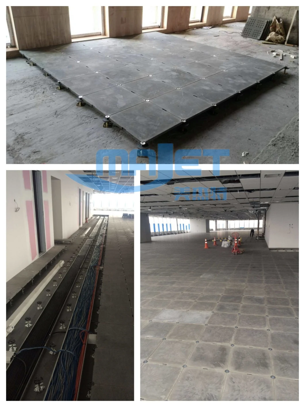 Grc Raised Access Flooring Inorganic Cement Floor Heavy Duty Linoleum Granite Marble