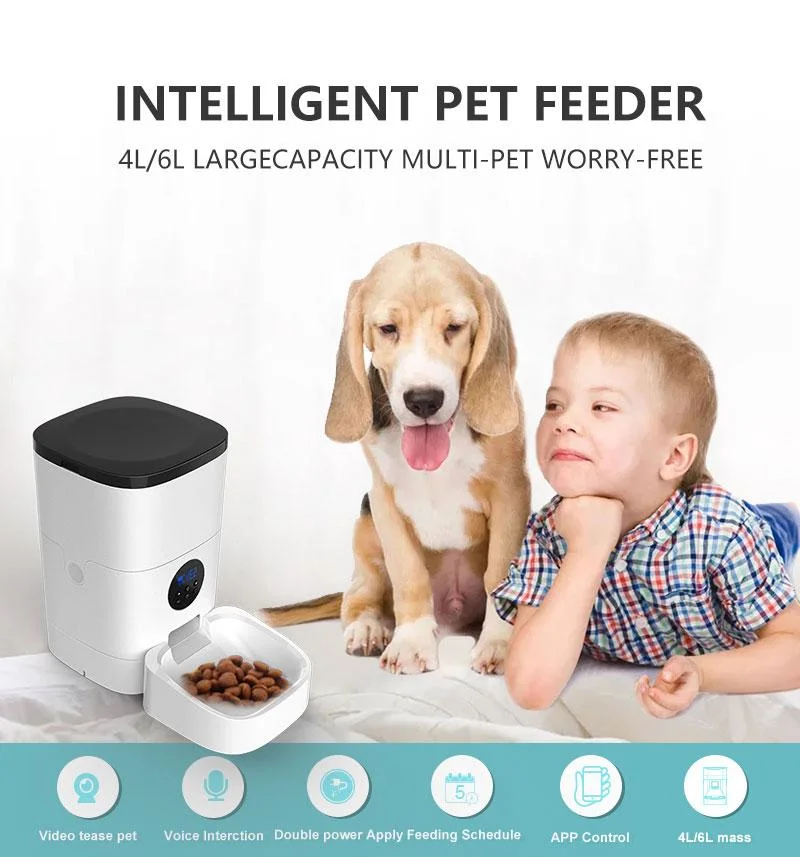 Smart Durable Finger Pressure Automatic Pet Feeder Dog Cat Food Dispenser Station Bowl Timer Dish Feed